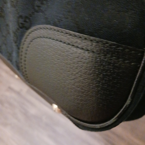 GUCCI Auth Sherry Canvas & Leather Shoulder Bag Tote EUC - Picture 14 of 17